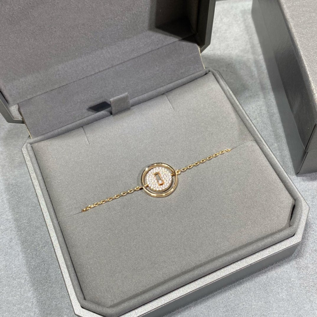 [⭐Miroze]LUCKY MOVE DIAMOND PAVED BRACELET