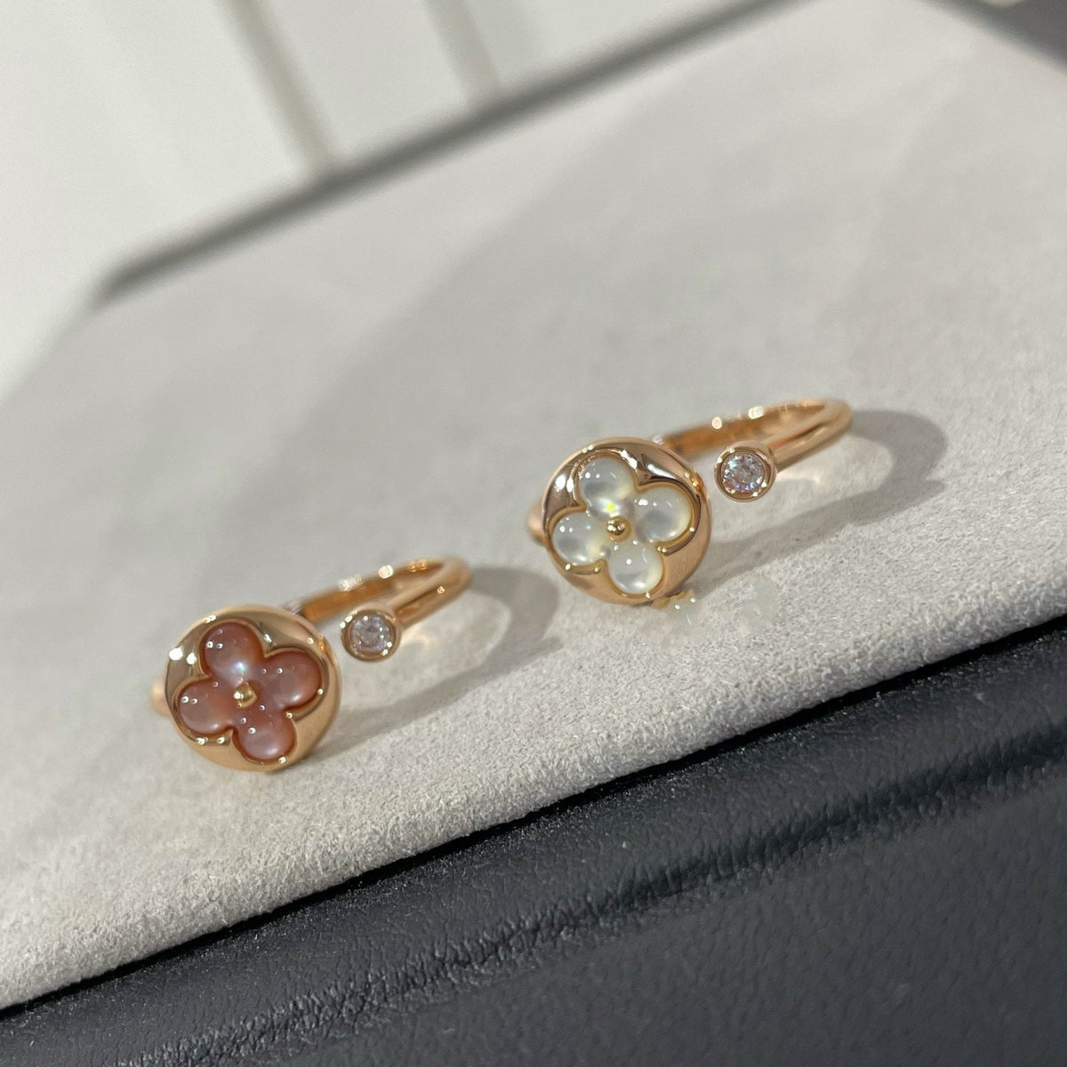 [⭐Miroze]SUN 1 DIAMOND PINK MOP RING