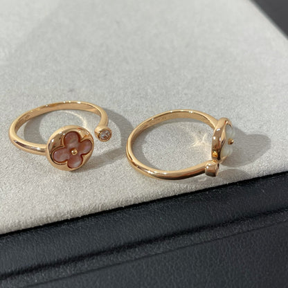 [⭐Miroze]SUN 1 DIAMOND PINK MOP RING