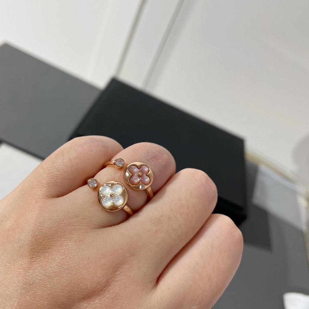 ⭐Miroze SUN 1 DIAMOND PINK MOP RING