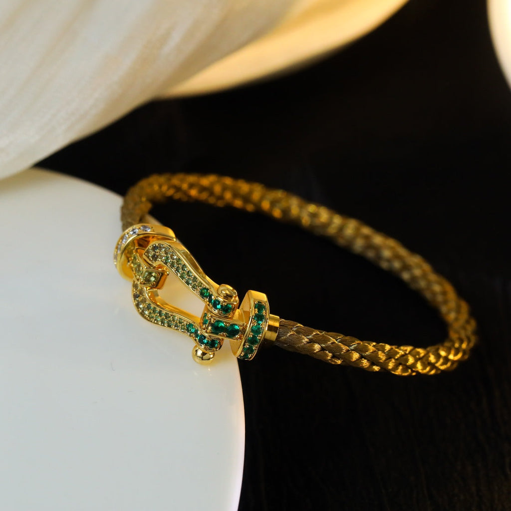 ⭐Miroze FORCE 10 GOLD GREEN DIAMOND PAVED