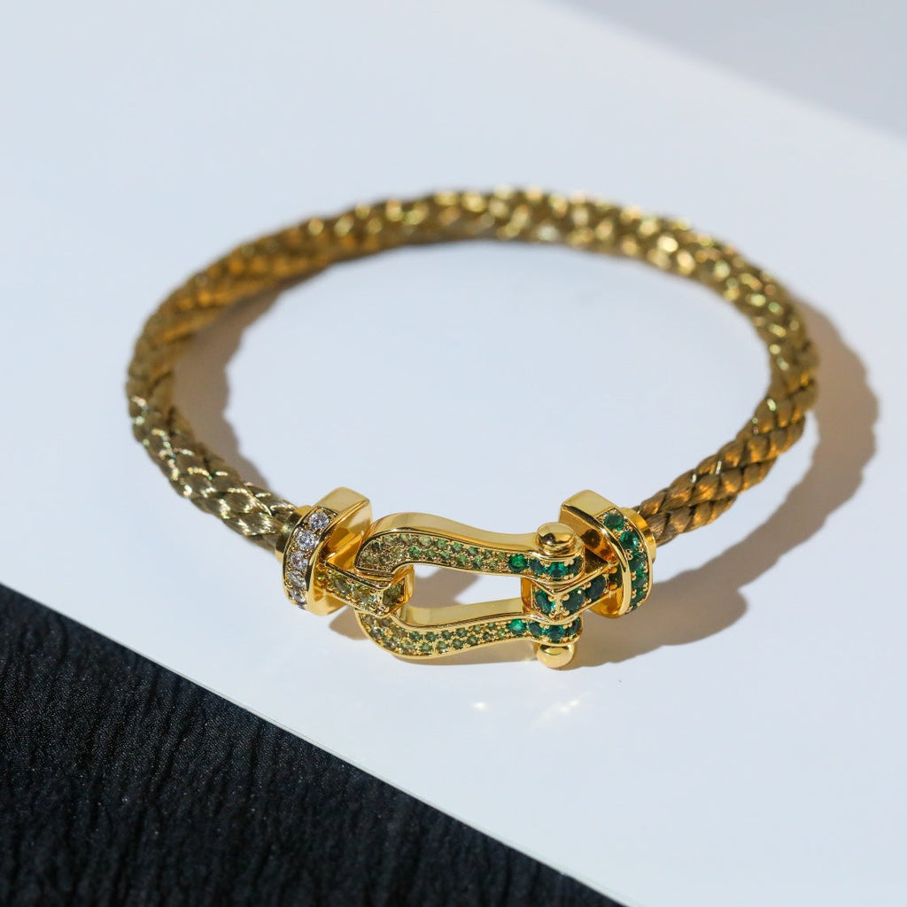 ⭐Miroze FORCE 10 GOLD GREEN DIAMOND PAVED