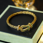 ⭐Miroze FORCE 10 GOLD GREEN DIAMOND PAVED