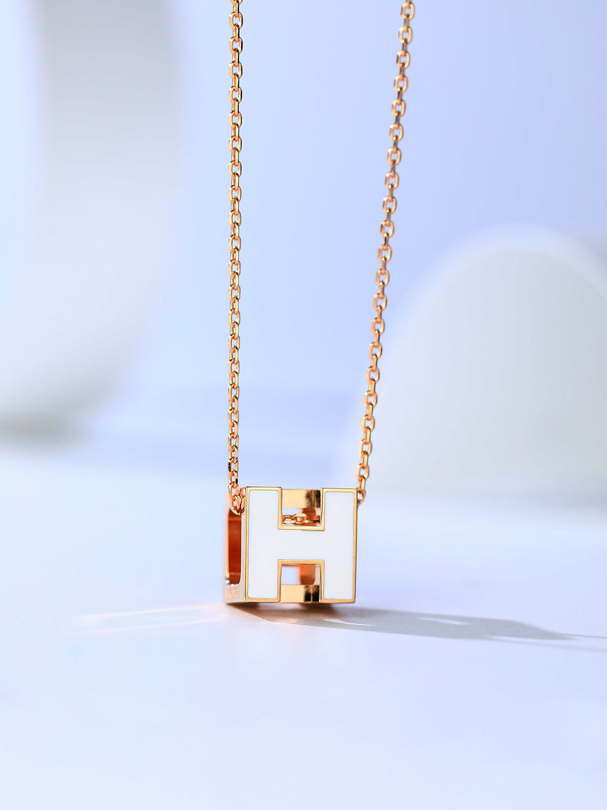 ⭐Miroze H CAGE PINK GOLD NECKLACE