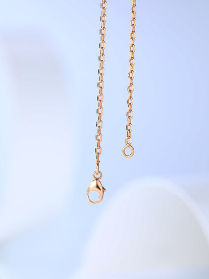 [⭐Miroze]H CAGE PINK GOLD NECKLACE