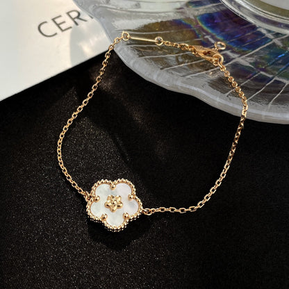 [⭐Miroze]LUCKY SPRING ROSE GOLD MOP BRACELET