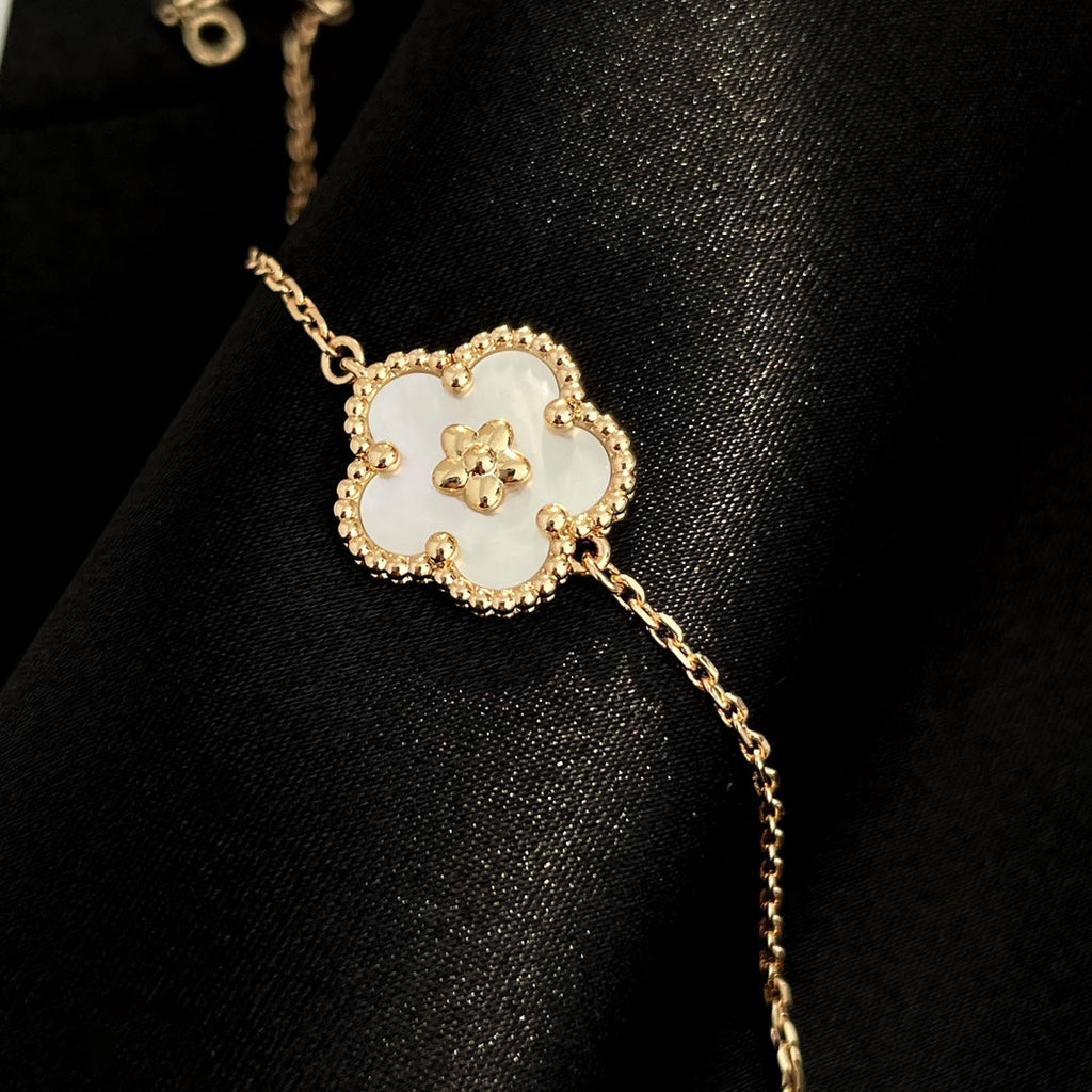 ⭐Miroze LUCKY SPRING ROSE GOLD MOP BRACELET