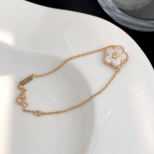 [⭐Miroze]LUCKY SPRING ROSE GOLD MOP BRACELET