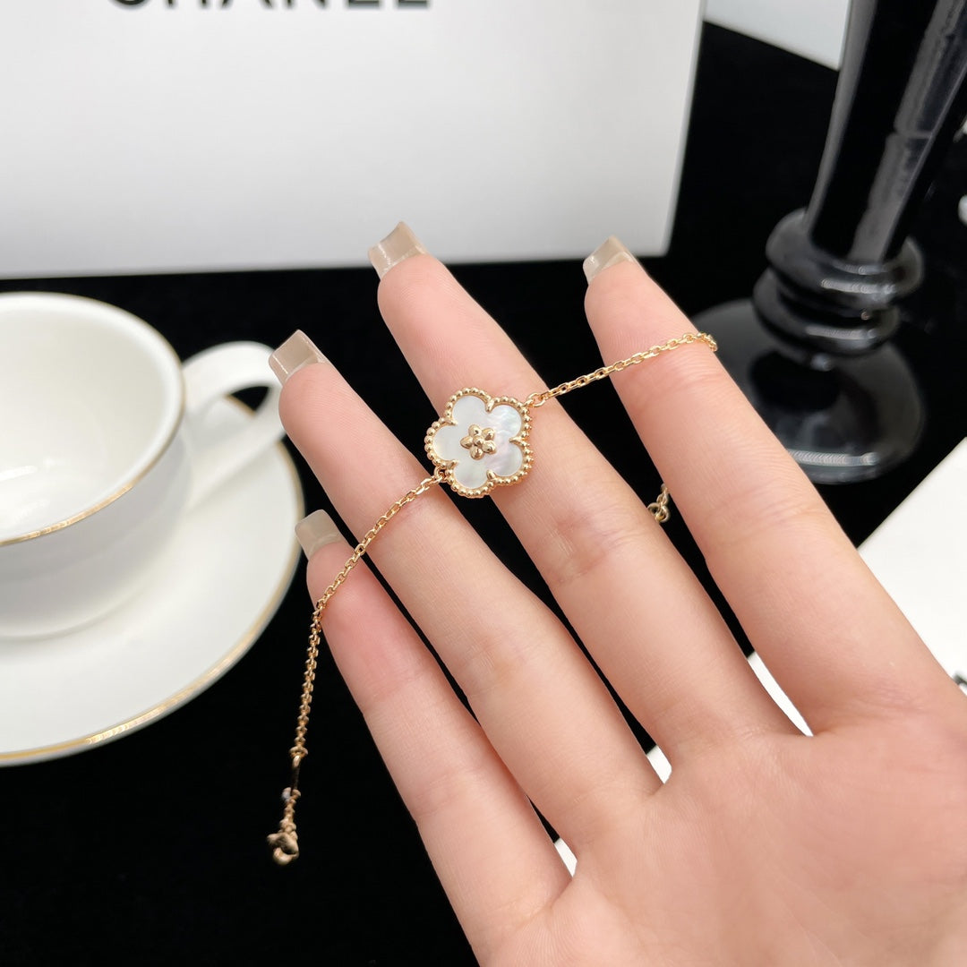 [⭐Miroze]LUCKY SPRING ROSE GOLD MOP BRACELET