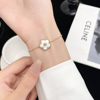 [⭐Miroze]LUCKY SPRING ROSE GOLD MOP BRACELET