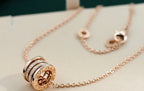 [⭐Veya]ZERO 1 PINK GOLD DIAMOND NECKLACE