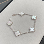 [⭐Miroze ]New CLOVER WHITE PEARL MOP 5 MOTIF BRACELET COLLECTION
