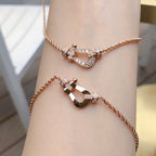 ⭐Miroze FORCE 10 PINK GOLD DIAMOND NECKLACE