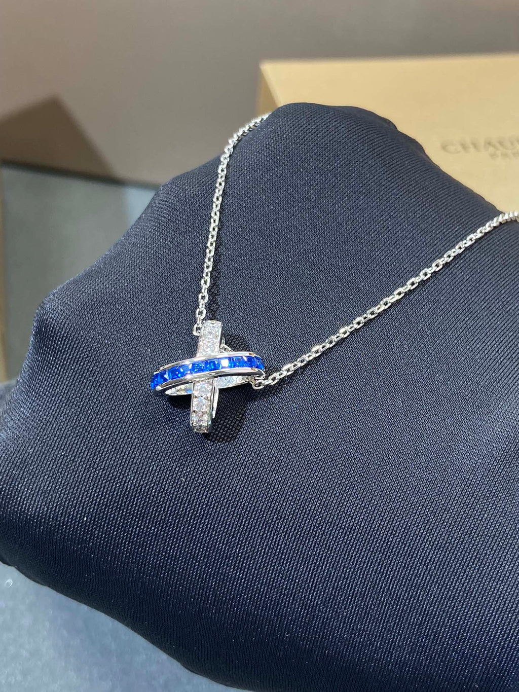 ⭐Miroze LIENS DIAMOND SILVER NECKLACE