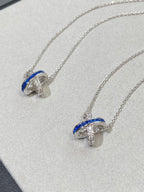 ⭐Miroze LIENS DIAMOND SILVER NECKLACE