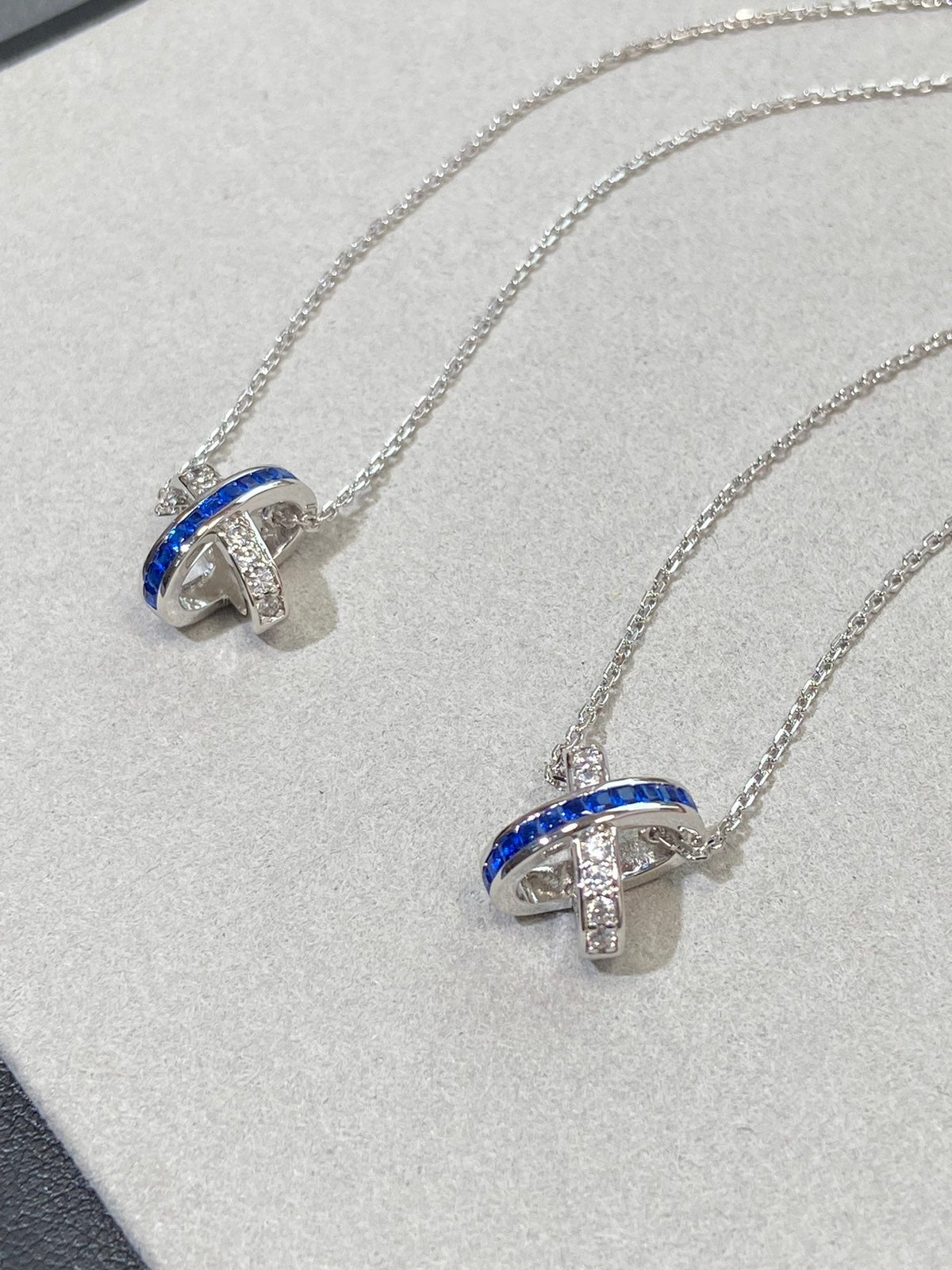 [⭐Miroze]LIENS DIAMOND SILVER NECKLACE