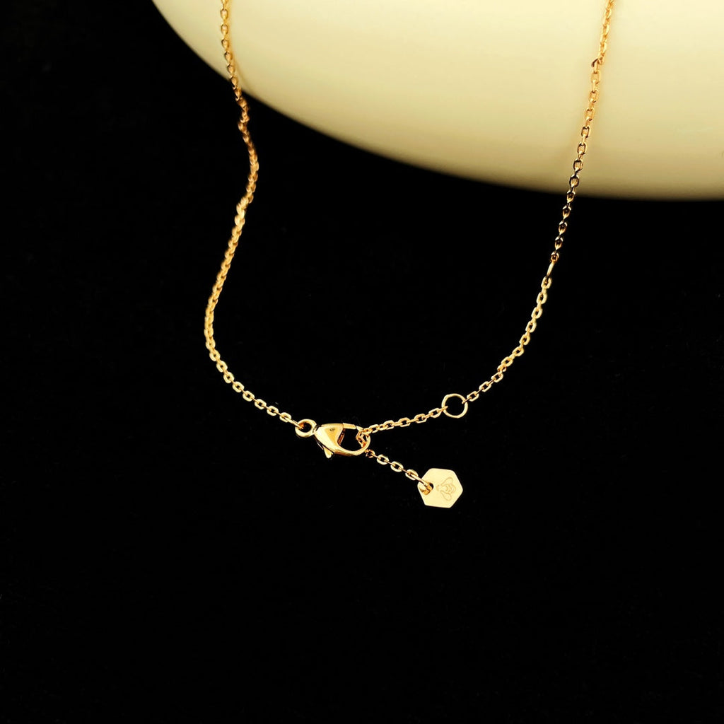⭐Miroze BEE MINI PEDANT DIAMOND NECKLACE