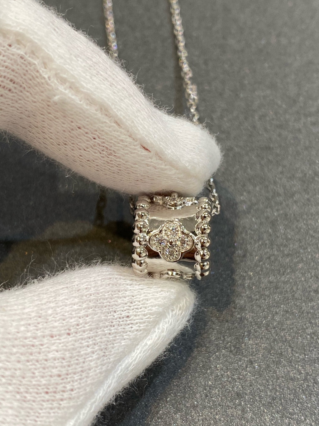 ⭐Miroze PERLEE PEDANT SIVLER DIAMOND NECKLACE