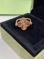⭐Miroze CLOVER RIVERSIBLE ROSE GOLD RING
