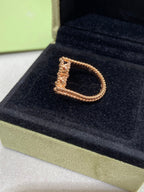⭐Miroze CLOVER RIVERSIBLE ROSE GOLD RING