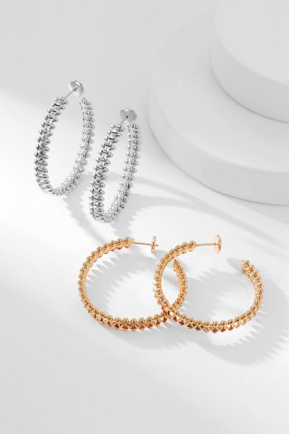 [⭐Miroze]CLASH HOOP EARRINGS