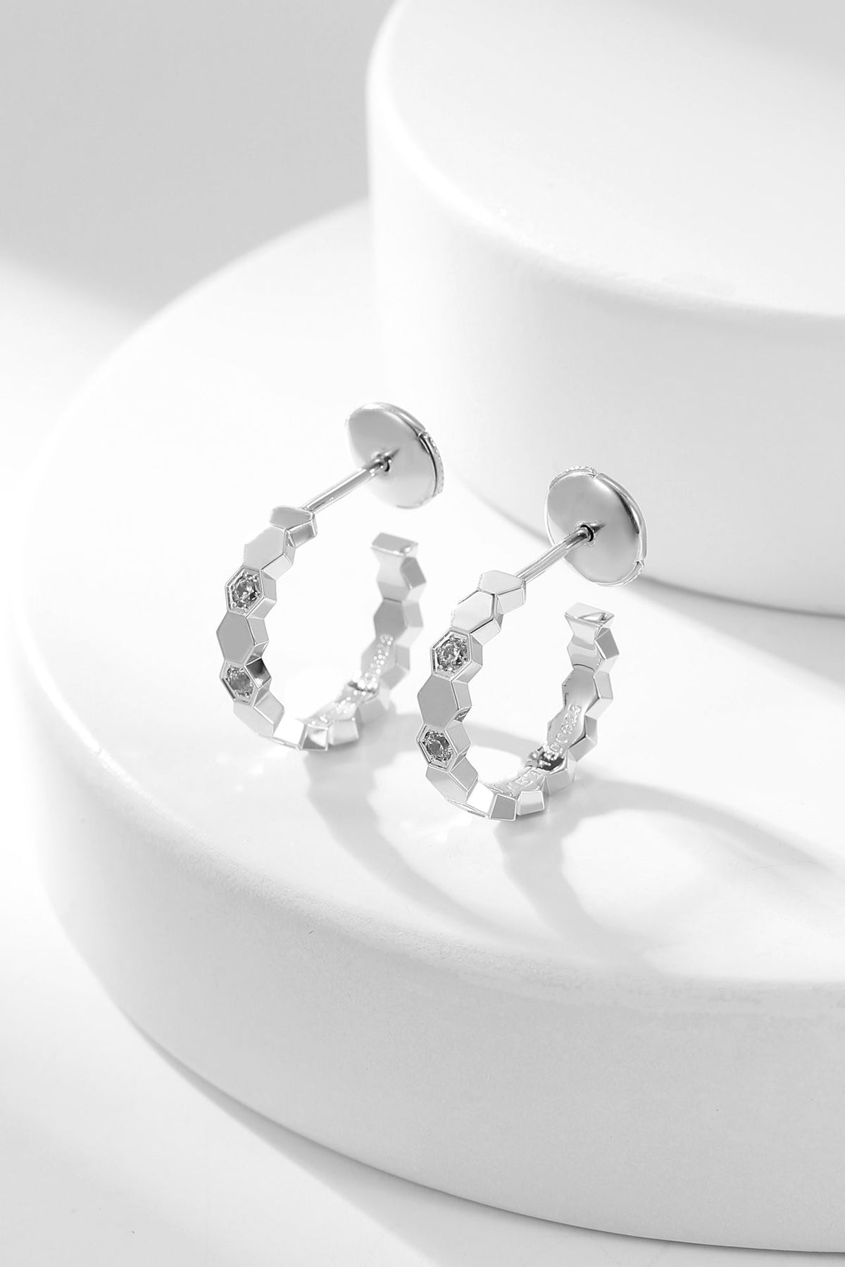 [⭐Miroze]BEE LOVE DIAMOND HOOP EARRINGS
