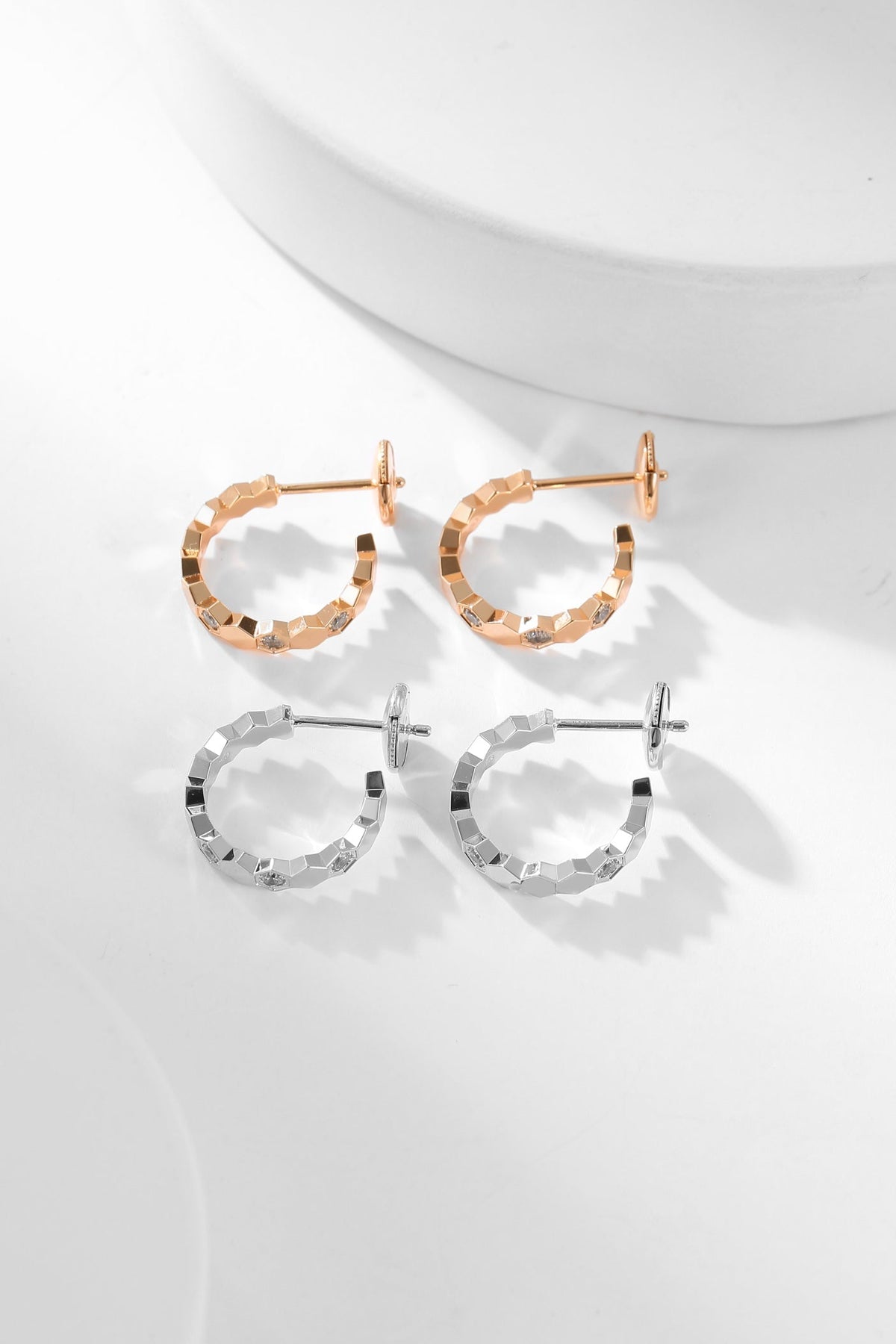 [⭐Miroze]BEE LOVE DIAMOND HOOP EARRINGS