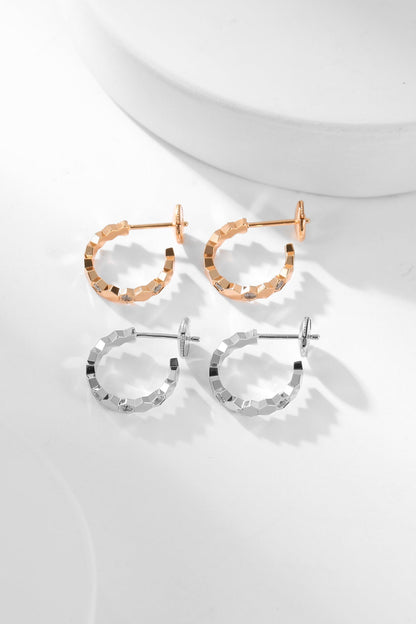 [⭐Miroze]BEE LOVE DIAMOND HOOP EARRINGS