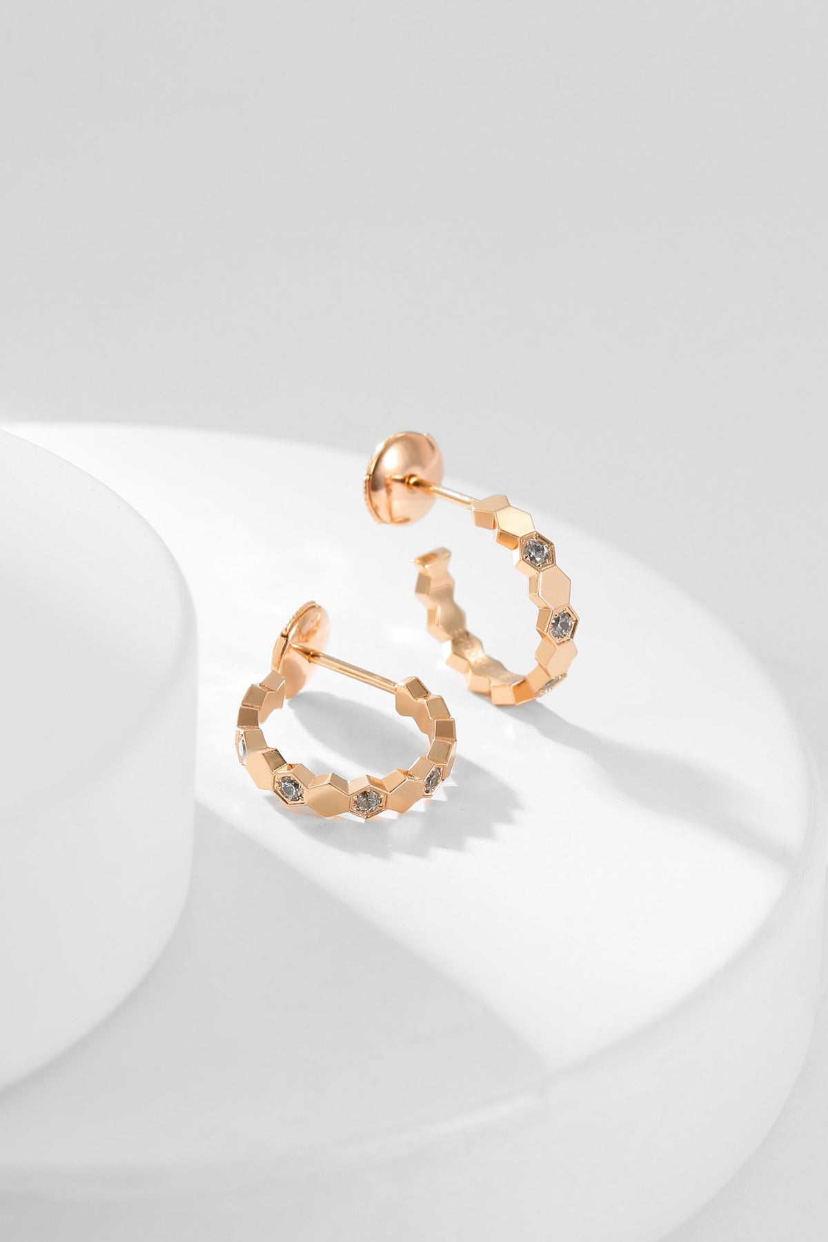 [⭐Miroze]BEE LOVE DIAMOND HOOP EARRINGS