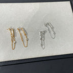 ⭐Miroze CHAINE CHAOS DIAMOND DROP EARRINGS