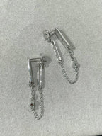 ⭐Miroze CHAINE CHAOS DIAMOND DROP EARRINGS