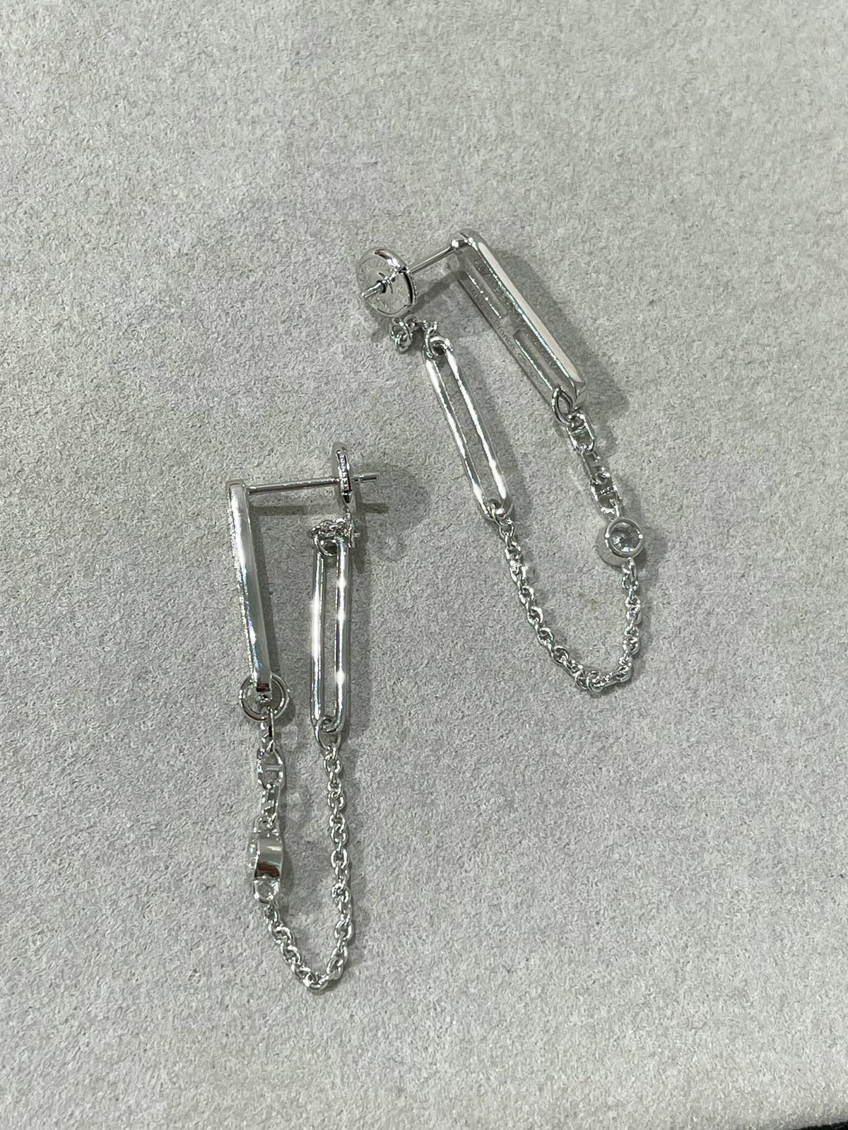 ⭐Miroze CHAINE CHAOS DIAMOND DROP EARRINGS
