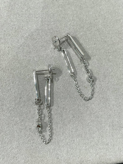 [⭐Miroze]CHAINE CHAOS DIAMOND DROP EARRINGS