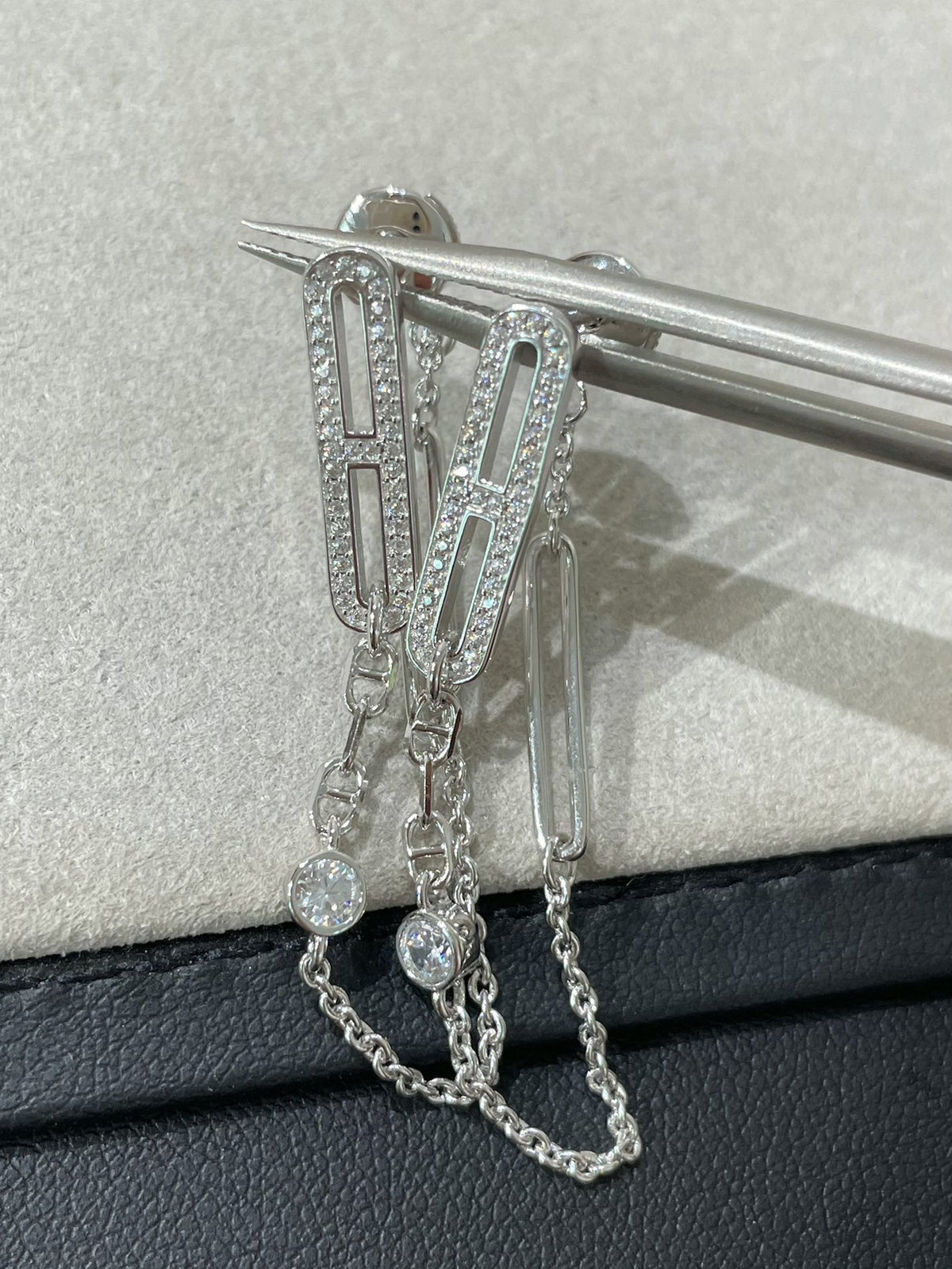 ⭐Miroze CHAINE CHAOS DIAMOND DROP EARRINGS