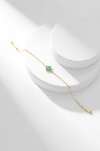 ⭐Miroze CLOVER BRACELET MALACHITE 1 MOTIF
