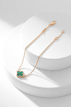 ⭐Miroze CLOVER BRACELET MALACHITE 1 MOTIF