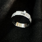 ⭐Miroze KELLY SILVER DIAMOND RING