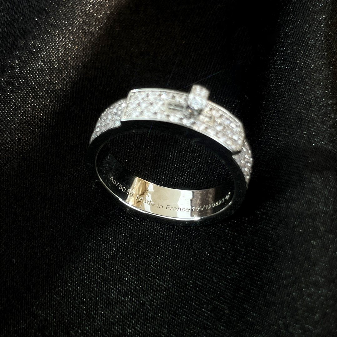 ⭐Miroze KELLY SILVER DIAMOND RING