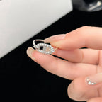 ⭐Miroze RONDE SMALL SILVER DIAMOND RING