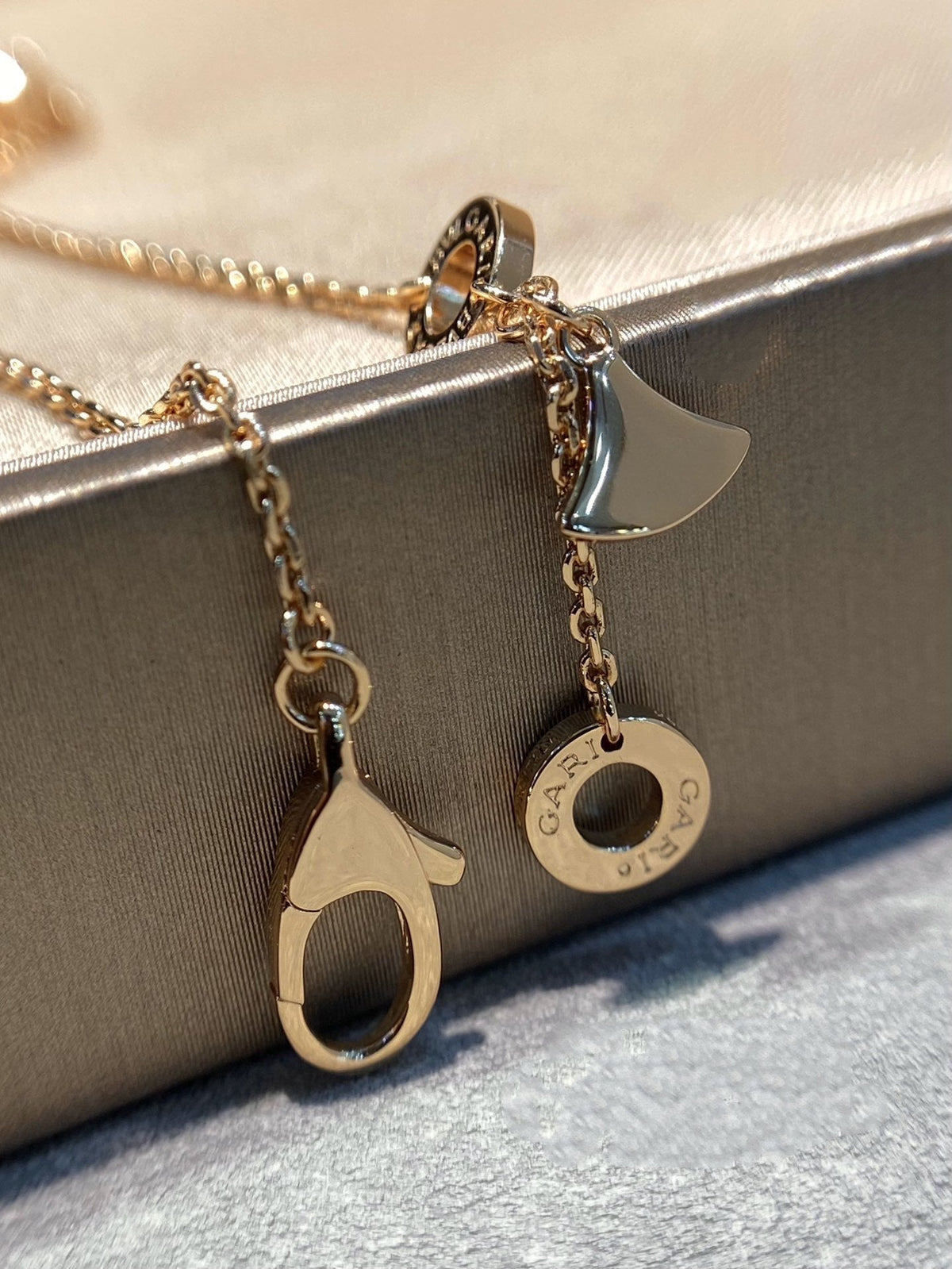 [⭐Miroze]DREAM MOP DIAMOND PAVED PINK GOLD NECKLACE