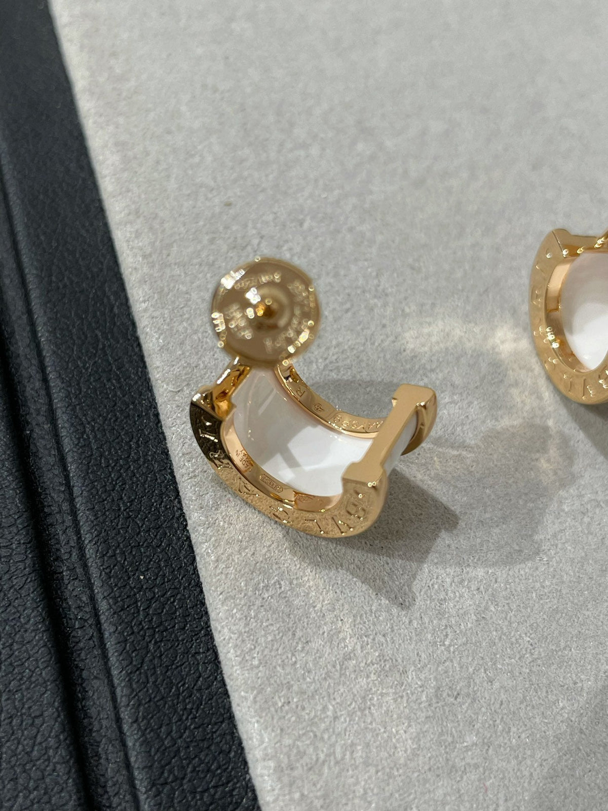 [⭐Miroze]ZERO 1 PINK GOLD CERAMIC EARRINGS