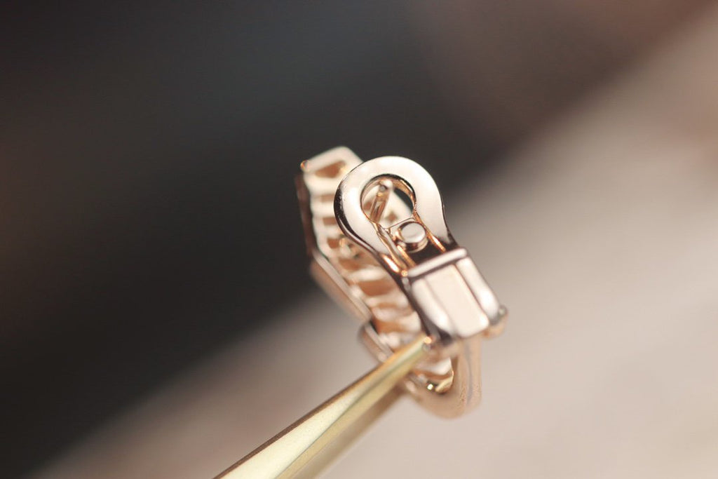 [⭐Veya]SERPENT PINK GOLD DIAMOND EARRINGS