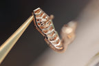 [⭐Veya]SERPENT PINK GOLD DIAMOND EARRINGS