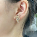 [⭐Veya]SERPENT DIAMOND STUD EARRINGS