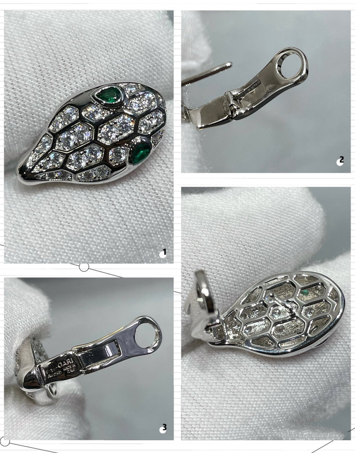 [⭐Veya]SERPENT DIAMOND STUD EARRINGS