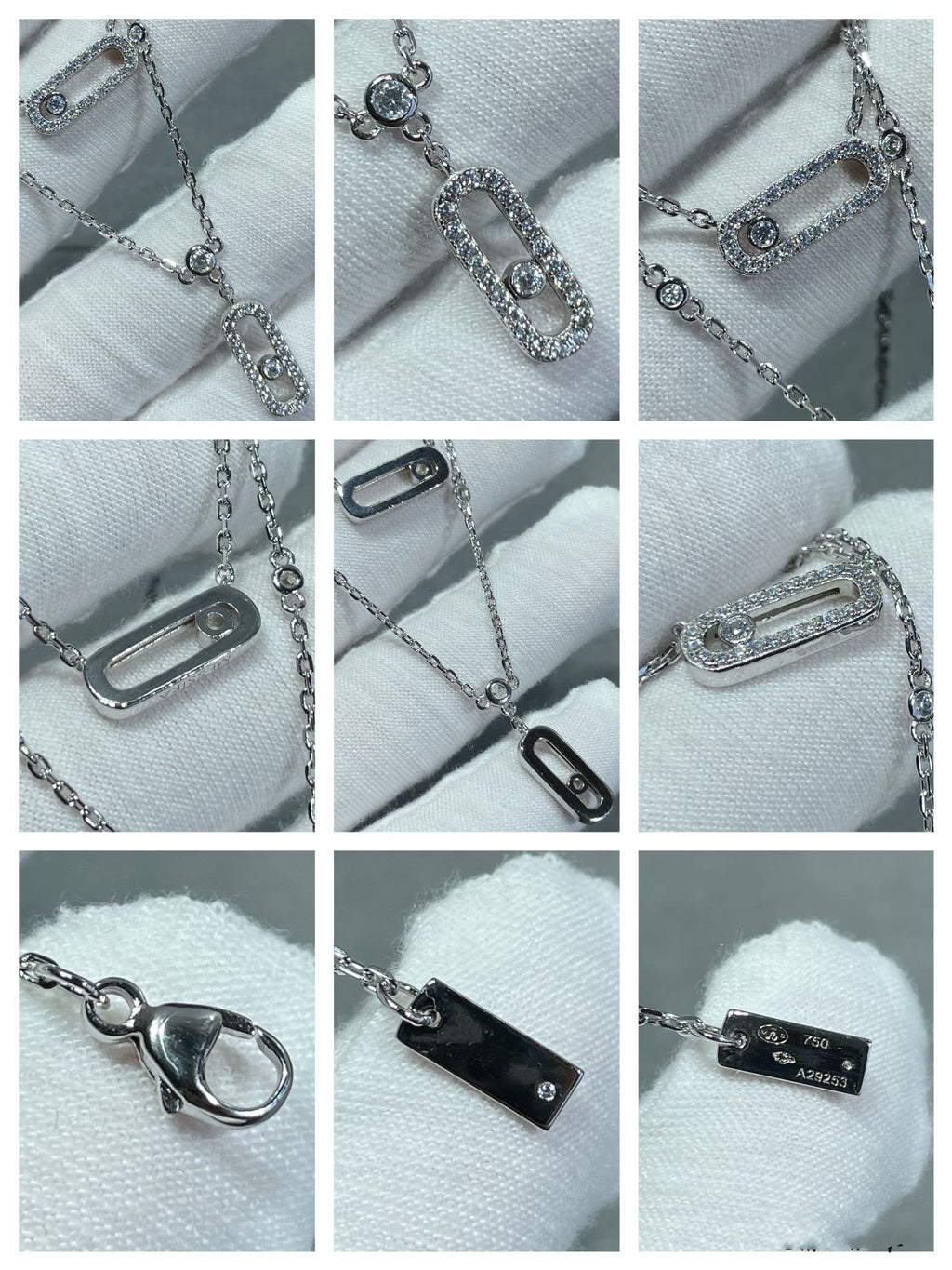 [⭐Miroze]MOVE 2 ROW DIAMOND NECKLACE