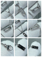 [⭐Miroze]MOVE 2 ROW DIAMOND NECKLACE