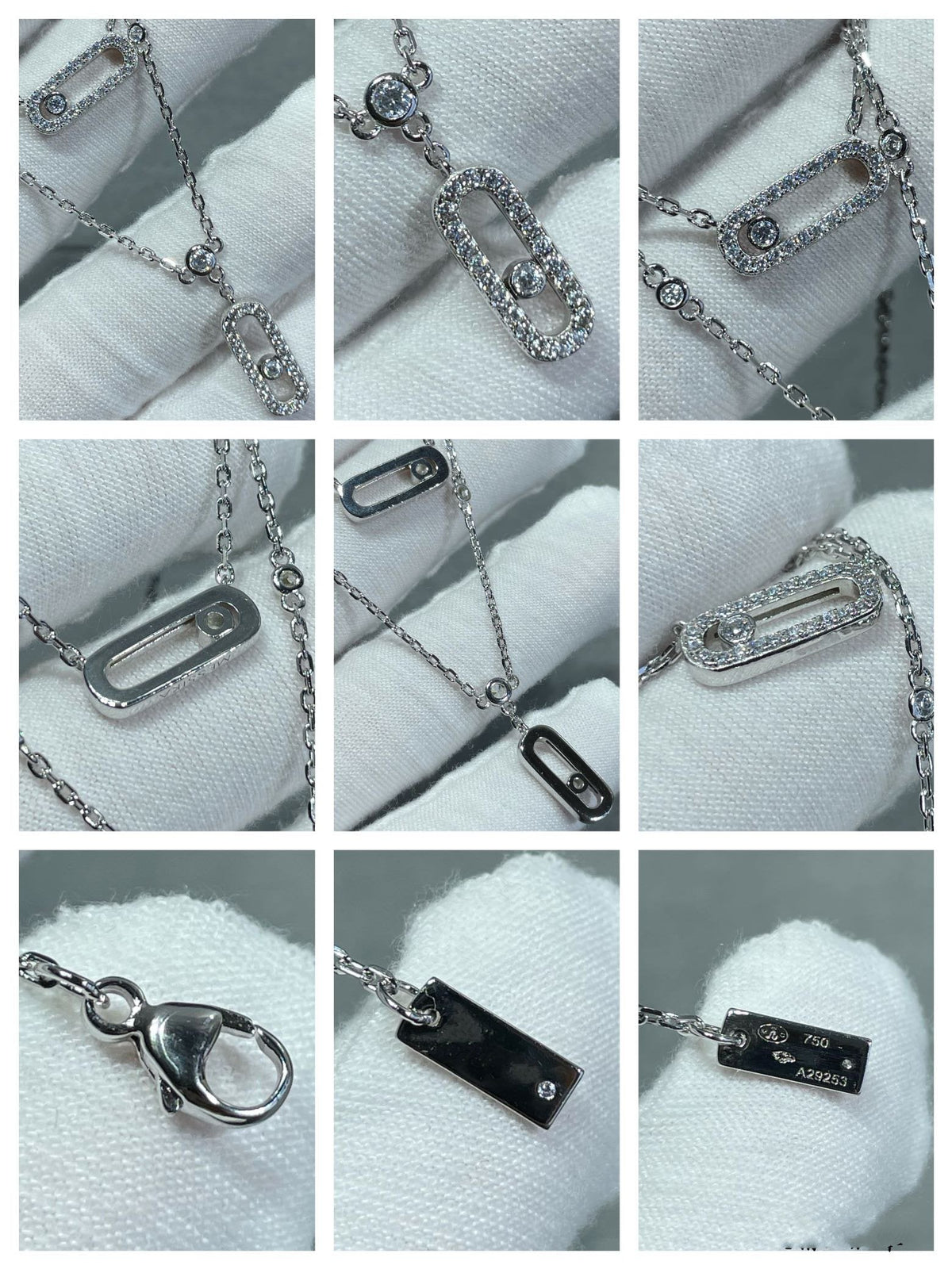 [⭐Miroze]MOVE 2 ROW DIAMOND NECKLACE
