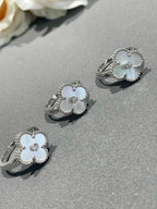 ⭐Miroze CLOVER SILVER MOP DIAMOND RING