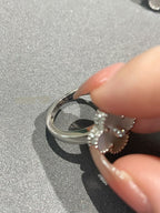 ⭐Miroze CLOVER SILVER MOP DIAMOND RING